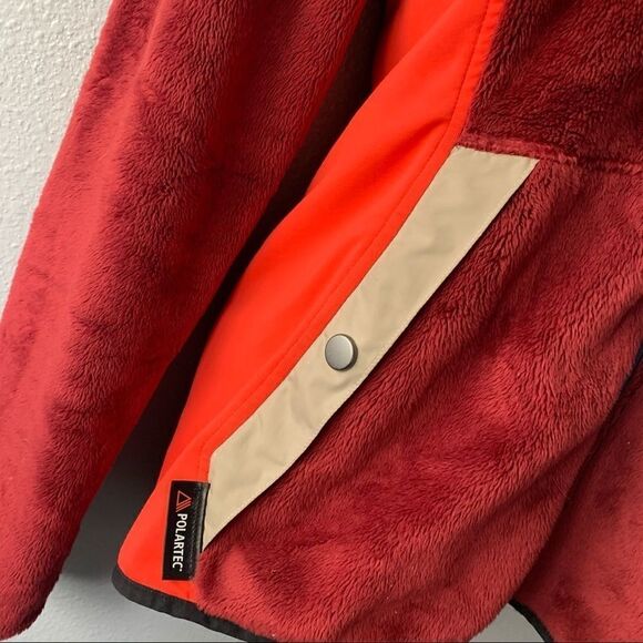 SCOTT Maroon Fleece Colorblock Jacket - Picture 3 of 8